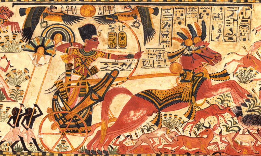 Живопись Древнего Египта, изображение из гробницы Тутанхамона